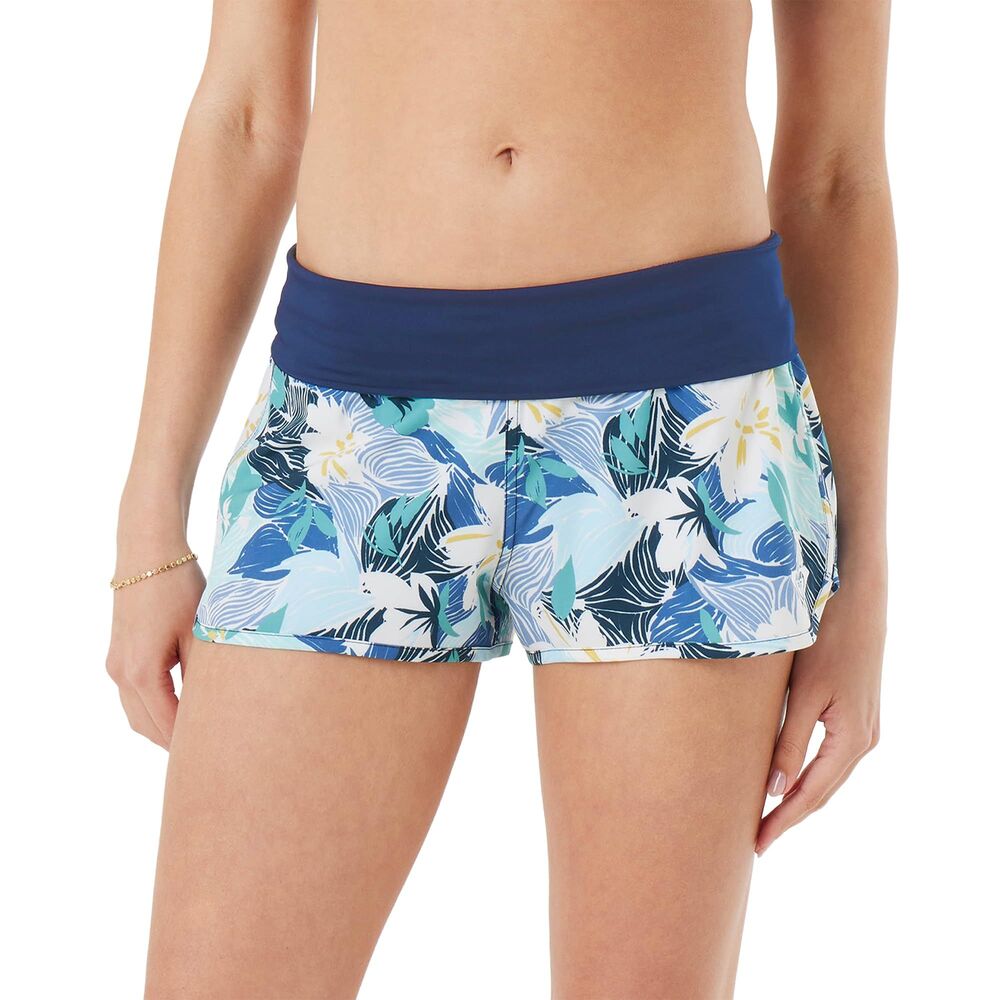 Roxy Endless Board Shorts – Tummy Control Quick-Dry 2" Swim Shorts (Air Blue, M)